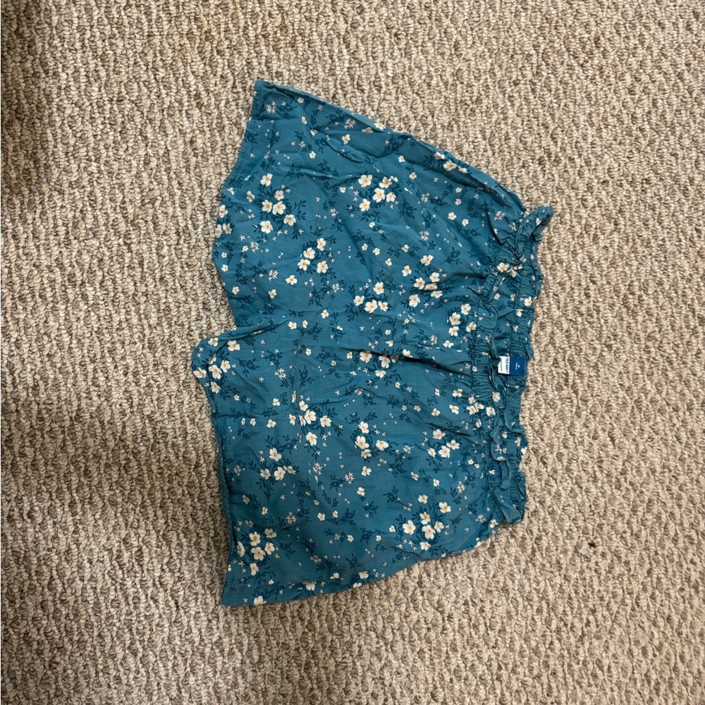 Old Navy Teal Floral Women's Pajama Shorts